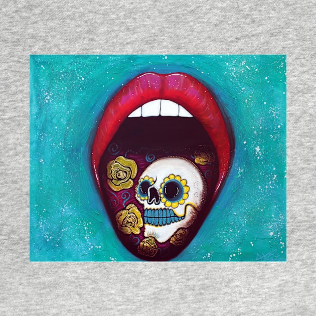 Mouth Full Of Sugar Skull by barbosaart